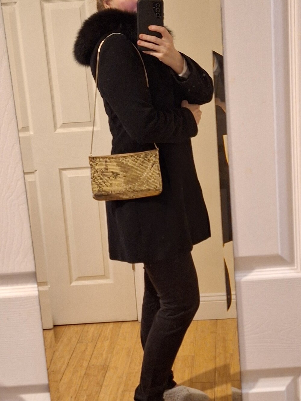Vintage, Gold Sequin Purse